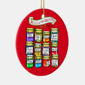 月クラブおもしろいなクリスマスのゼリー セラミックオーナメント (右)