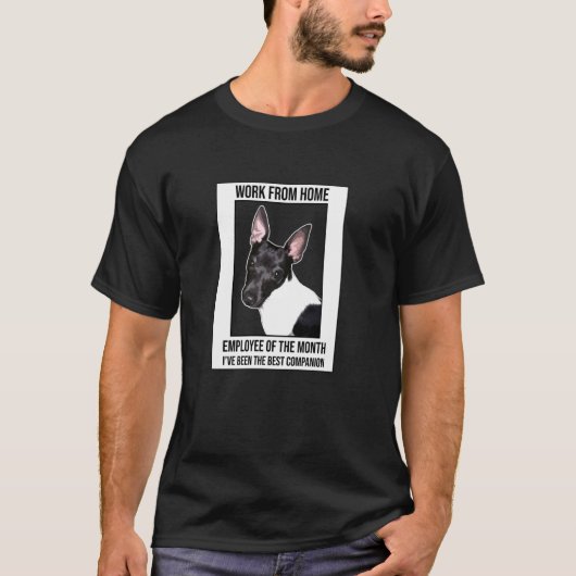 月コンパニオンラットの在宅従業員から働く Tシャツ (正面)