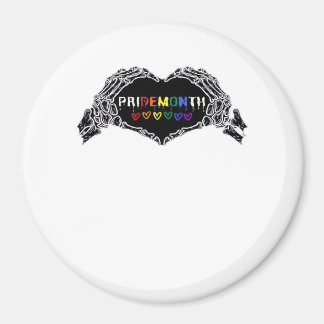 月スケルトンハートハンズLGBTQIA マグネット