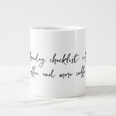 「月チェックリスト」 ジャンボコーヒーマグカップ (正面)