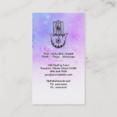 *~*月ハムサのクレーター瞑想の手 名刺 (裏面)