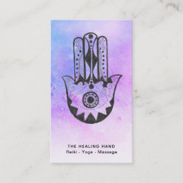 *~*月ハムサのクレーター瞑想の手 名刺