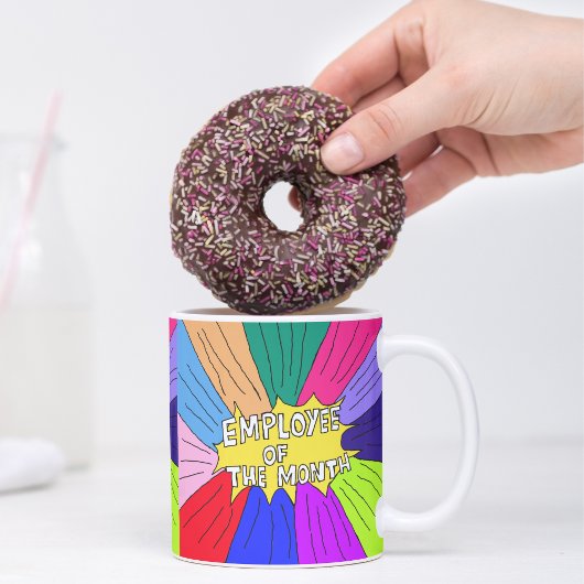 月バッジの従業員ボスのスター コーヒーマグカップ