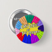 月バッジの従業員ボスピンワーカーのスター 缶バッジ (正面&裏面)