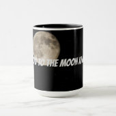 月パーソナライズされたに愛してる マグカップ (中央)