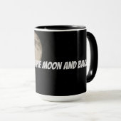 月パーソナライズされたに愛してる マグカップ (正面右)