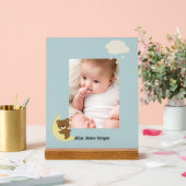 月パーソナライズされたのサインの上の写真 アクリルサイン (ウェディング)