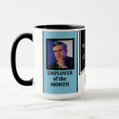 月パーソナライズされたのマグカップの写真社員 マグカップ (左)