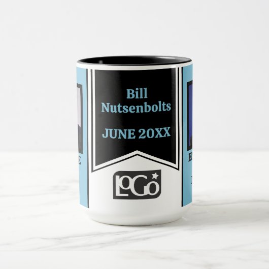 月パーソナライズされたのマグカップの写真社員 マグカップ (中央)