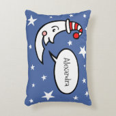 月パーソナライズされた星装飾用クッションクッション アクセントクッション (正面(垂直))