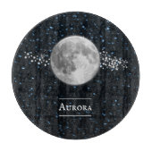 月パーソナライズされた板 カッティングボード (正面)