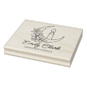 月パーソナライズされた花手作りキャンドル、大 ラバースタンプ (スタンプ)