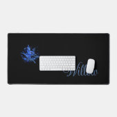 月パーソナライズされた蛾 デスクマット (キーボード&マウス)