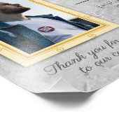 月フェイクの写真ディスプレイの石の従業員 フォトプリント            (角)