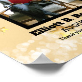 月フェイク賞の金ゴールド写真社員 ポスター (角)