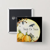 月ボタンのライトによって 缶バッジ (正面&裏面)