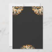 月モダンの赤ちゃんシャワーの上で中立 招待状 (裏面)