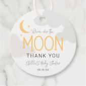 月モダンの赤ん坊のシャワーの上で フェイバータグ (正面)