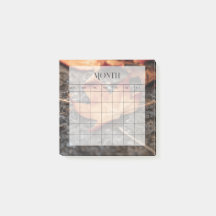 月モダンミニマル単位のプランナーカレンダー