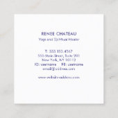 月モダン星の天体占星術 スクエア名刺 (裏面)