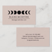 月モダン相を表すエレガント 名刺 (正面/裏面)