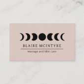 月モダン相を表すエレガント 名刺 (正面)