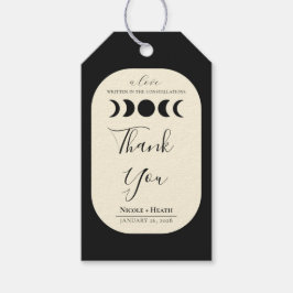 月ルクスブラック&クリームムーンフェイズ結婚ズ ギフトタグ