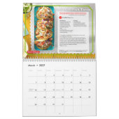 月レシピ カレンダー (3月 2027)