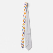 月ロケット暗号ストッキング ネクタイ (裏面)