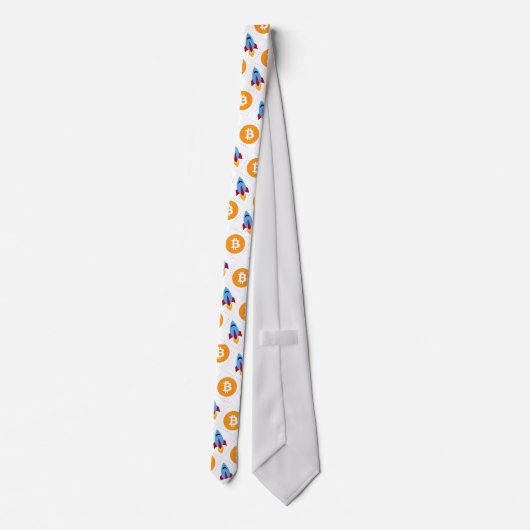 月ロケット暗号ストッキング ネクタイ (裏面)