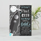 月ロケット船宇宙誕生会へ 招待状 (スタンド正面)