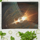 月ロシアの着陸 キッチンタオル (折り畳み)