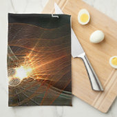 月ロシアの着陸 キッチンタオル (四つ折り)