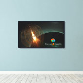 月ロシアの着陸 キャンバスプリント (インサイチュ (ウッドフロア))