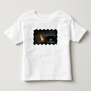 月ロシアの着陸 トドラーTシャツ
