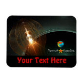 月ロシアの着陸 マグネット (横)