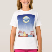 月上のクジラ Tシャツ (正面)