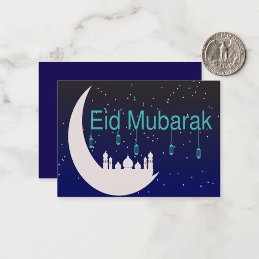 月上モスク ノートカード (正面/裏面インサイチュ)