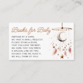 月上天の赤ん坊シャワーベビー エンクロージャーカード (正面)