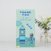 月上宇宙飛行士ありがとう顔 サンキューカード (スタンド正面)