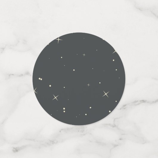 月上宇宙飛行士ファーストネーム宇宙 コンフェッティ (スモール正面)