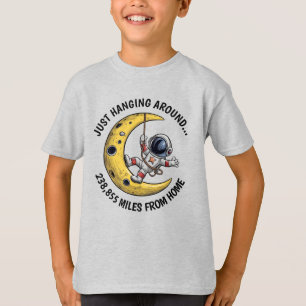 月上宇宙飛行士 Tシャツ
