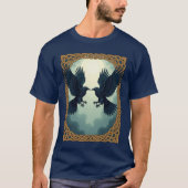 月下の双子の鴉の契約 Tシャツ (正面)
