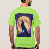 月下の狼。 Tシャツ (裏面)