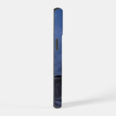 月下の猫 iPhone 15ケース (右側面)