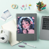 月下の美人 シール (iPadカバー)