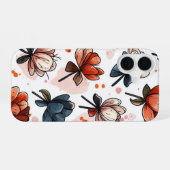 月下の花 iPhone 16ケース (裏面横)
