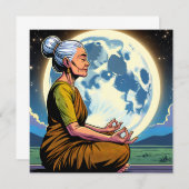 月下めい想の老婦人 (正面/裏面)