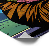 月下めい想の老婦人 ポスター (角)