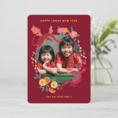 月中国のの新しい辰年写真 シーズンカード (スタンド正面)